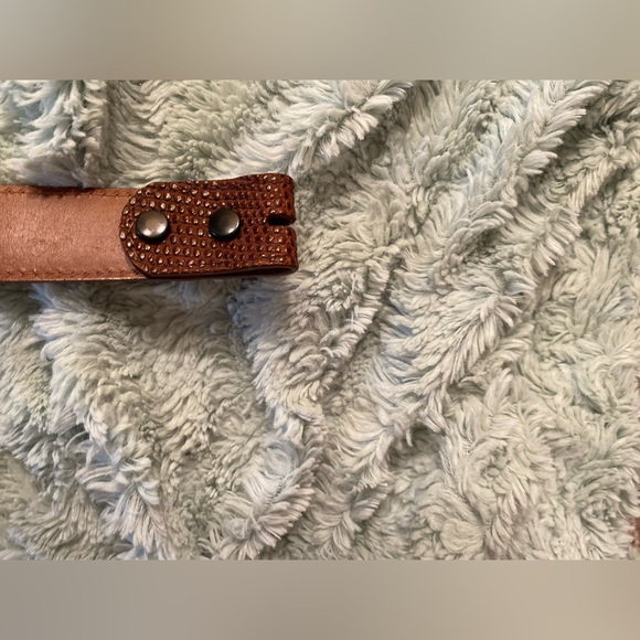 Genuine Lizard Skin Brown Belt size 38 - Never Worn - Picture 7 of 8